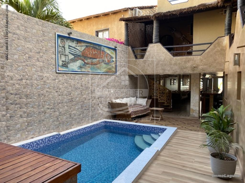 Agence Immobilière Saly Sénégal - V2700 - Villa à NGAPAROU - V2700 villa pied dans l\'eau a vendre saly senegal