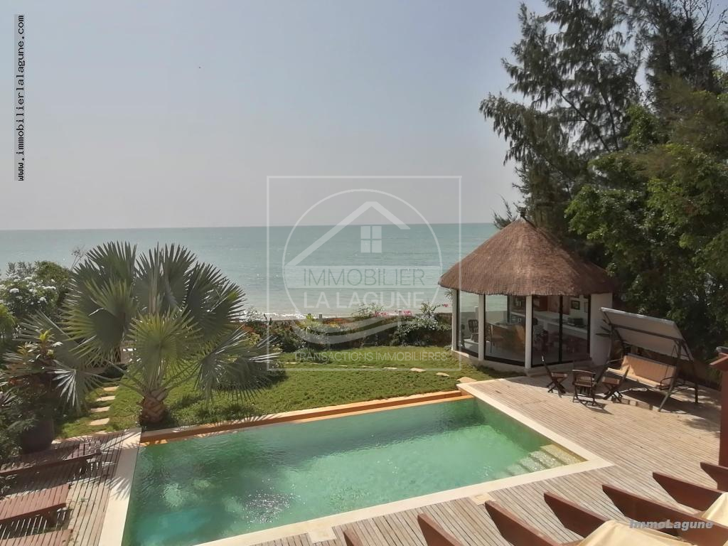 Agence Immobilière Saly Sénégal - V2949 - Villa à NGAPAROU - V2949 villa a vendre bord de mer ngaparou senegal