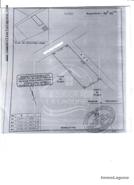 Agence Immobilière Saly Sénégal - T3071 - Terrain à SOMONE - T3071 terrain a vendre a somone senegal