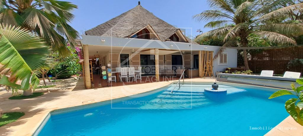 Agence Immobilière Saly Sénégal - V3170 - Villa à NGAPAROU - V3170-villa-a-vendre-a-ngaparou-senegal-avec-piscine