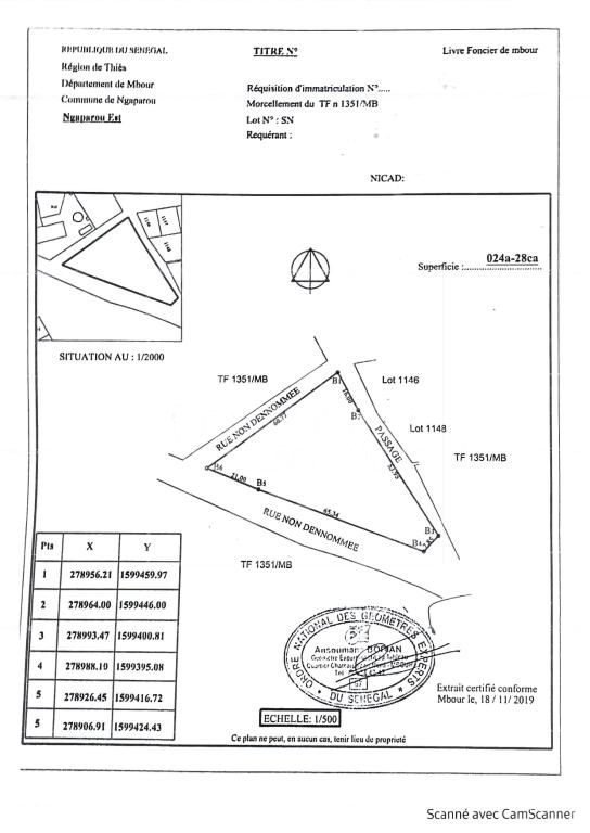 Agence Immobilière Saly Sénégal - T3207 - Terrain à NGAPAROU - T3207 terrain a vendre a ngaparou senegal