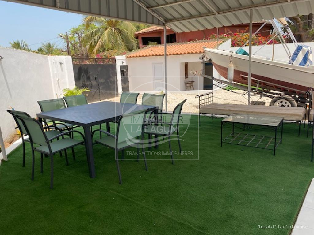 Agence Immobilière Saly Sénégal - V3171 - Villa à WARANG - V3171 villa 2eme ligne mer warang senegal