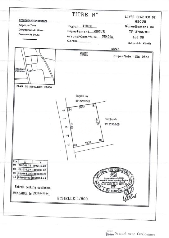 Agence Immobilière Saly Sénégal - T3199 - Terrain à NGUERIGNE - T3199 terrain a vendre nguerigne senegal