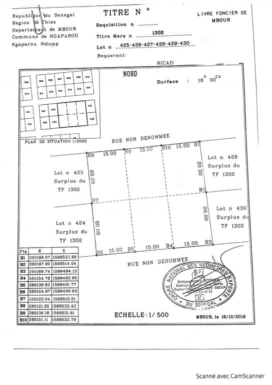 Agence Immobilière Saly Sénégal - T3208 - Terrain à NGAPAROU - T3208 terrain a vendre a saly senegal